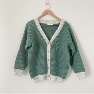 Fin and Vince Women’s Emerald Chunky Cardigan S
